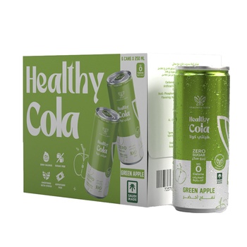 Healthy Cola Green Apple Flavor 6X250ml