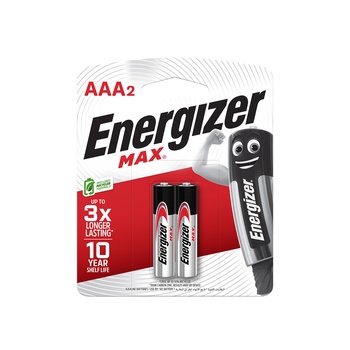 Energizer Max AAA2 Alkaline Batteries 23g