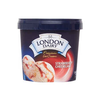 London Dairy Ice Cream Strawberry Cheese Cake 1ltr