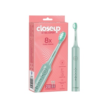 Close Up Sonic Expert Green Rechargeable Toothbrush