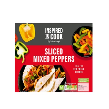 Sainsburys Sliced Mixed Peppers 500G