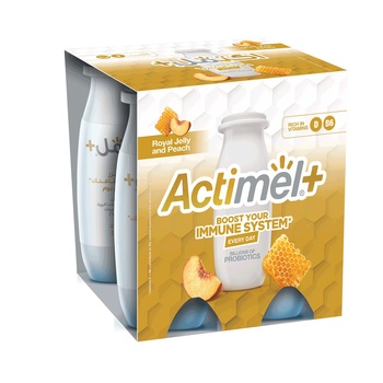 Actimel Royal Jelly And Peach 4x93ml