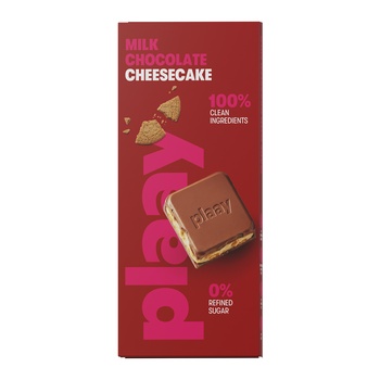 Plaay Milk Chocolate Cheescake Slab 80g