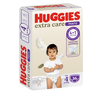 Huggies Extra Care Culottes Size 4  9-14 kg 36 Diaper Pants