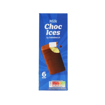 Sainsburys Milk Chocolate Ice 6X70ml