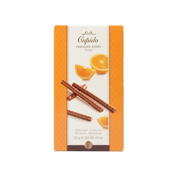 Cupido Chocolate Sticks Orange 125g