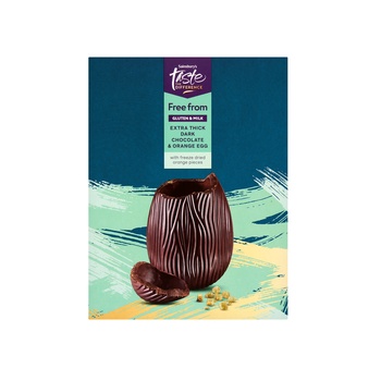 Sainsburys Taste The Difference Extra Thick Dark Chocolate Orange Egg 250g