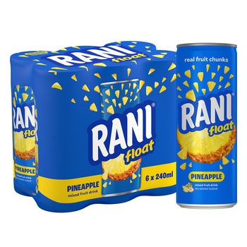 Rani Float No Sugar Pineapple 6X240ml