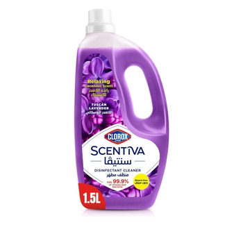 Clorox Scentiva Multipurpose Disinfectant Floor Cleaner 1.5 ltr Tuscan Lavender