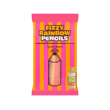 Sainsburys Fizzy Rainbow Pencils 160g