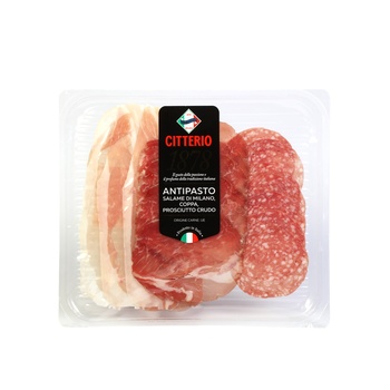 Citterio Antipasto Salame Di Milano Coppa Prosciutto Crudo 100g