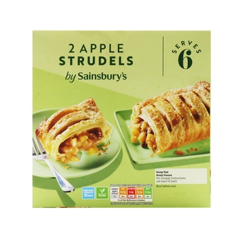 Sainsburys 2 Apple Strudels 600g