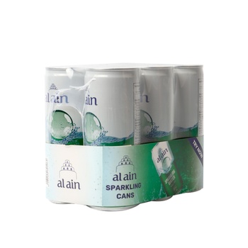 Al Ain Sparkling Water Can 250ml Pack of 6