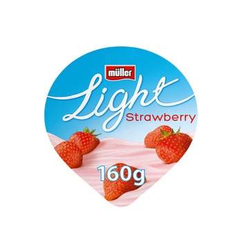 Muller Light Fat Free Strawbery160g