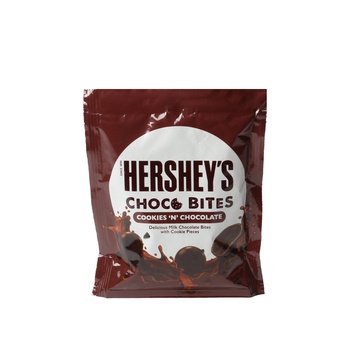 Hersheys Choco Bites Cookies N Chocolates Choco Bites with Cookie Pieces 81g