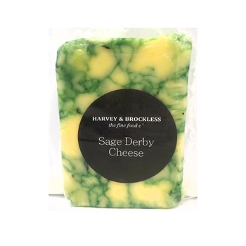 Harvey And Brockless Sage Derby Cheese 200g