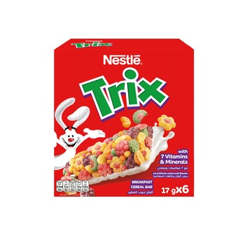 Nestle Trix Breakfast Cereal Bar 6X17g