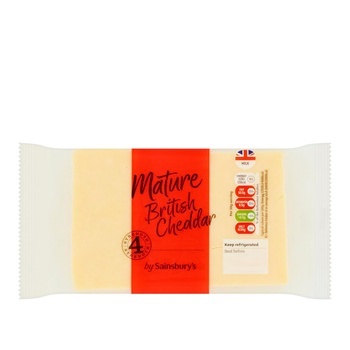 Sainsburys British Mature Cheddar Cheese 400g