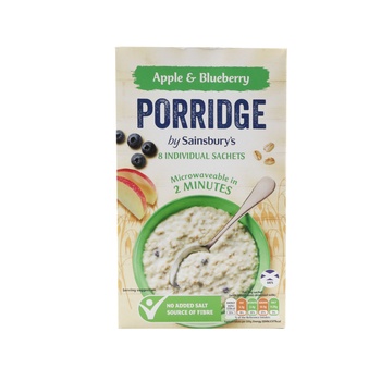 Sainsburys Apple Blueberry Porridge Sachets 288g
