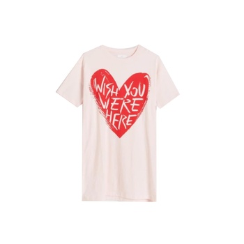 Ladies Nighty Placement Print &  Pocket