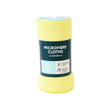 Sainsburys Microfibre Roll 4 Pack