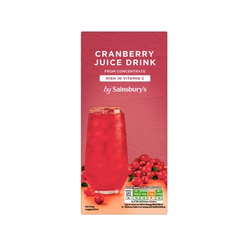 Sainsburys Cranberry Juice Drink From Concentrate 1 ltr