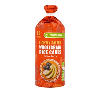 Sainsburys Lightly Salted Whole Grain Rice Cake 135g