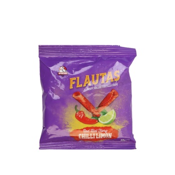 Flautas Red Hot Fiery Chilli Lemon 28g