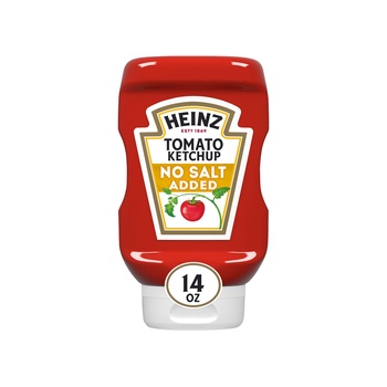 Tomato Ketchup No Salt Added Heinz 397g