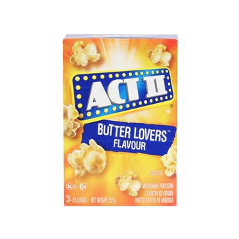 Act II Microwave Popcorn Light Butter Flavour 24 1.8g
