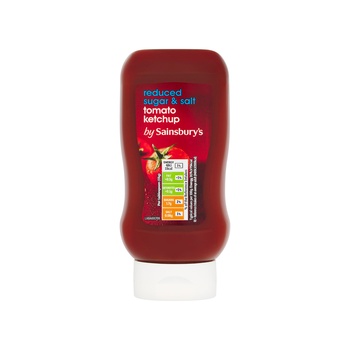 Sainsburys Tomato Ketchup Red Salt  Sugar 445g