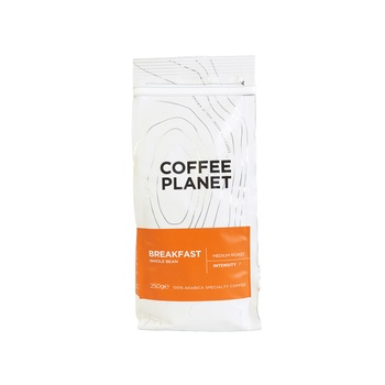 Coffee Planet Breakfast Whole Bean Medium Roast 250g