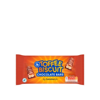 Sainsburys Toffee Biscuit 168G 4X42g