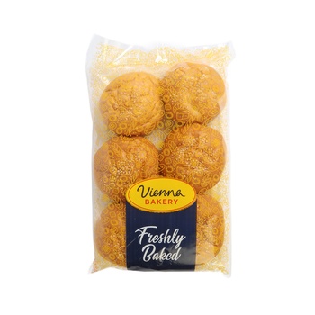 Vienna Bakery Hamburger Rolls Pack Of 6X60g
