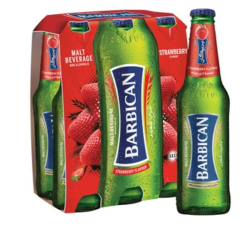 Barbican Malt Beverage Strawberry Non Alcoholic 6 x 330 ml