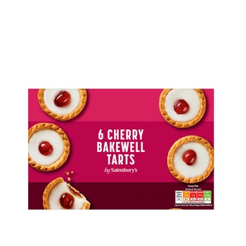 Sainsburys 6 Cherry Bakewell Tarts 235g