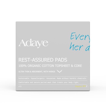 Adaye Organic Pads Regular 12 Count