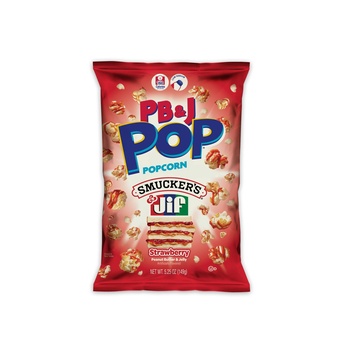 Candy Pop Popcorn Peanut Butter And Jelly Strawberry 5.25oz