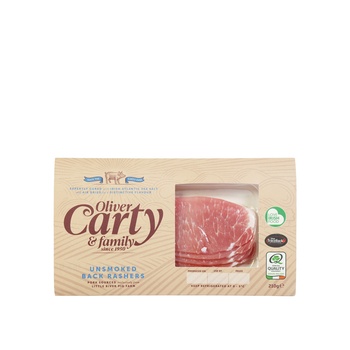 Oliver Carty Unsmoked Back Rashers 210g