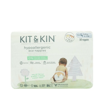 Kit & Kin Eco Nappies Size 4 (9kg to 14kg)