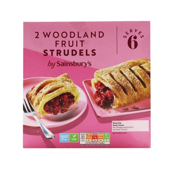 Sainsburys 2 Woodland Fruit Strudel 600g