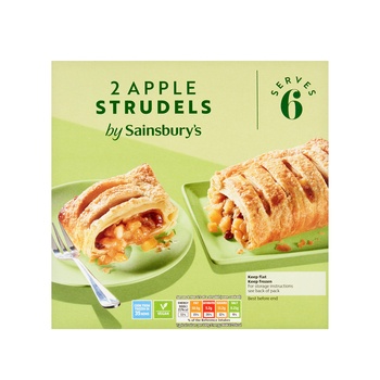 Sainsburys 2 Apple Strudels 600g