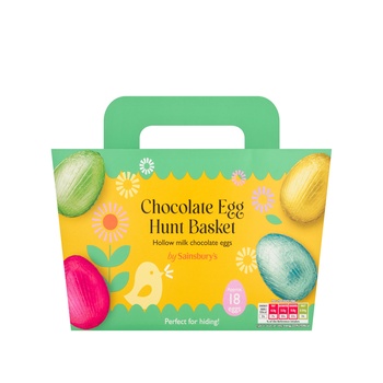 Sainsburys Chocolate Egg Hunt Basket 306g