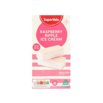 Supervalu Pint Raspberry Ripple Ice Cream 568ml
