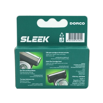 Dorco Sleek 6 Multiflex Razor 4 Cartridges