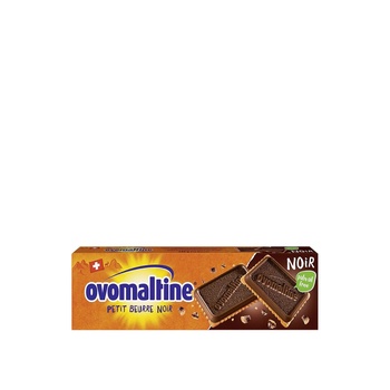 Ovomaltine Petit Beurre Noir Swiss Biscuit with 52% Dark Chocolate 145g