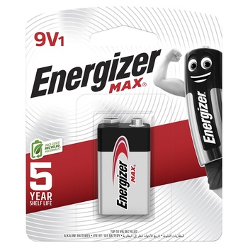 Energizer Max Battery 1 Max 9 Volt