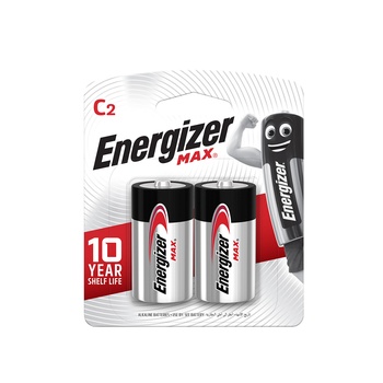 Energizer Max C2 Alkaline Batteries 132g