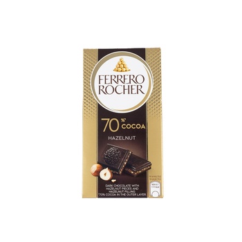 Ferrero Rocher Tab Hazelnut Dark 70% 90g