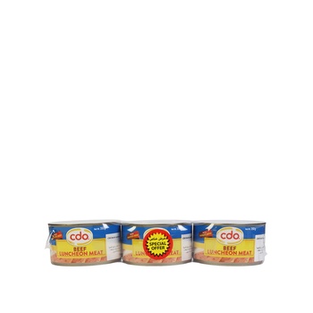 Cdo Beef Luncheon Meat pack of 3 350g